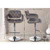 Clp Taburete De Bar Dublin En Terciopelo Gris 55x62x103 Cm