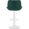 Clp Taburete De Bar Vonore En Terciopelo Verde 51x49x85 Cm