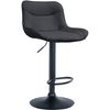 Clp Taburete De Bar Vonore En Polipiel Simil Cuero (pvc) Negro 51x49x85 Cm