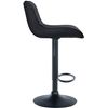 Clp Taburete De Bar Vonore En Polipiel Simil Cuero (pvc) Negro 51x49x85 Cm