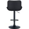 Clp Taburete De Bar Vonore En Polipiel Simil Cuero (pvc) Negro 51x49x85 Cm