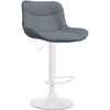 Clp Taburete De Bar Vonore En Polipiel Simil Cuero (pvc) Gris 51x49x85 Cm