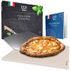 Clp Set De Piedra & Utensilios Para Preparar Pizza Cordierita Blanco 30x38x1.5 Cm