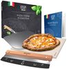 Clp Set De Piedra & Utensilios Para Preparar Pizza Cordierita Blanco 30x38x1.5 Cm