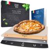 Clp Set De Piedra & Utensilios Para Preparar Pizza Cordierita Blanco 30x38x1.5 Cm