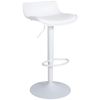 Clp Set De 4 Taburetes De Bar Aveiro En Polipiel Simil Cuero Blanco 44x43x75 Cm