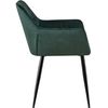 Clp Set De 2 Sillas De Salón Emia En Terciopelo Verde 61x56.5x84 Cm