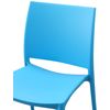 Clp Silla Apilable Meton Plástico Azul 49x42x81 Cm