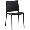 Clp Silla Apilable Meton Plástico Negro 49x42x81 Cm