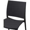 Clp Silla Apilable Meton Plástico Negro 49x42x81 Cm