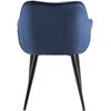 Clp Set De 2 Sillas De Comedor Tanna En Terciopelo Azul 62x58x83 Cm