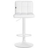 Clp Set De 4 Taburetes De Bar Feni En Polipiel Simil Cuero Blanco 40x40x85 Cm