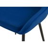 Clp Silla De Comedor Elmira De Terciopelo Azul Oscuro 53x50x84 Cm