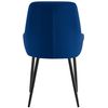 Clp Silla De Comedor Elmira De Terciopelo Azul Oscuro 53x50x84 Cm