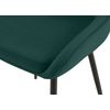 Clp Silla De Comedor Elmira De Terciopelo Verde 53x50x84 Cm