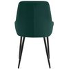 Clp Silla De Comedor Elmira De Terciopelo Verde 53x50x84 Cm