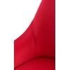 Clp Silla De Comedor Elmira De Terciopelo Rojo 53x50x84 Cm