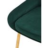 Clp Silla De Comedor Elmira De Terciopelo Verde 53x50x84 Cm