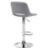 Clp Taburete De Bar Camden En Polipiel Simil Cuero Gris 46x42x86 Cm