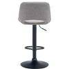 Clp Taburete De Bar Camden En Tela Gris Claro 46x42x86 Cm