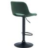 Clp Taburete De Bar Camden En Terciopelo Verde 46x42x86 Cm