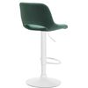 Clp Taburete De Bar Camden En Terciopelo Verde 46x42x86 Cm