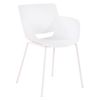 Clp Silla Alpena Plástico Blanco 54x58x80 Cm