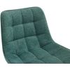 Clp Taburete De Bar Dartford Tela Verde 52x47x106 Cm