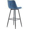 Clp Taburete De Bar Dartford Tela Azul 52x47x106 Cm