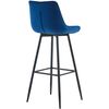 Clp Taburete De Bar Dartford Terciopelo Azul 52x47x106 Cm