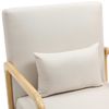 Clp Sillón Hibbing Con Tapizado De Tela Madera Crema 80x64x74 Cm