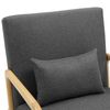 Clp Sillón Hibbing Con Tapizado De Tela Madera Gris Oscuro 80x64x74 Cm