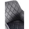 Clp Silla De Comedor Monett De Terciopelo Gris Oscuro 61x53x83 Cm