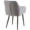 Clp Silla De Comedor Monett De Terciopelo Gris Oscuro 61x53x83 Cm