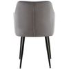 Clp Silla De Comedor Monett De Terciopelo Gris Oscuro 61x53x83 Cm