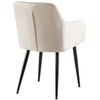 Clp Silla De Comedor Monett De Terciopelo Gris 61x53x83 Cm