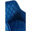 Clp Silla De Comedor Monett De Terciopelo Azul Oscuro 61x53x83 Cm