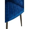 Clp Silla De Comedor Monett De Terciopelo Azul Oscuro 61x53x83 Cm