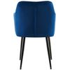 Clp Silla De Comedor Monett De Terciopelo Azul Oscuro 61x53x83 Cm