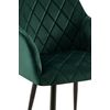 Clp Silla De Comedor Monett De Terciopelo Verde 61x53x83 Cm