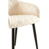 Clp Silla De Comedor Monett De Terciopelo Crema 61x53x83 Cm