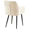 Clp Silla De Comedor Monett De Terciopelo Crema 61x53x83 Cm