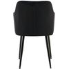 Clp Silla De Comedor Monett De Terciopelo Negro 61x53x83 Cm