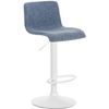 Clp Taburete De Bar Hover En Tela Azul 36x39x84 Cm