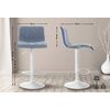 Clp Taburete De Bar Hover En Tela Azul 36x39x84 Cm