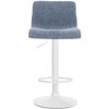 Clp Taburete De Bar Hover En Tela Azul 36x39x84 Cm