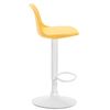 Clp Taburete Kiel Estructura De Plástico & Asiento De Polipiel Amarillo 43x39x82 Cm