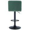 Clp Set De 2 Taburetes De Bar Peru En Terciopelo Verde 47x46x94 Cm