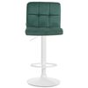 Clp Set De 2 Taburetes De Bar Peru En Terciopelo Verde 47x46x94 Cm