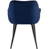 Clp Set De 2 Sillas De Comedor Tanna En Terciopelo Azul Oscuro 62x58x83 Cm